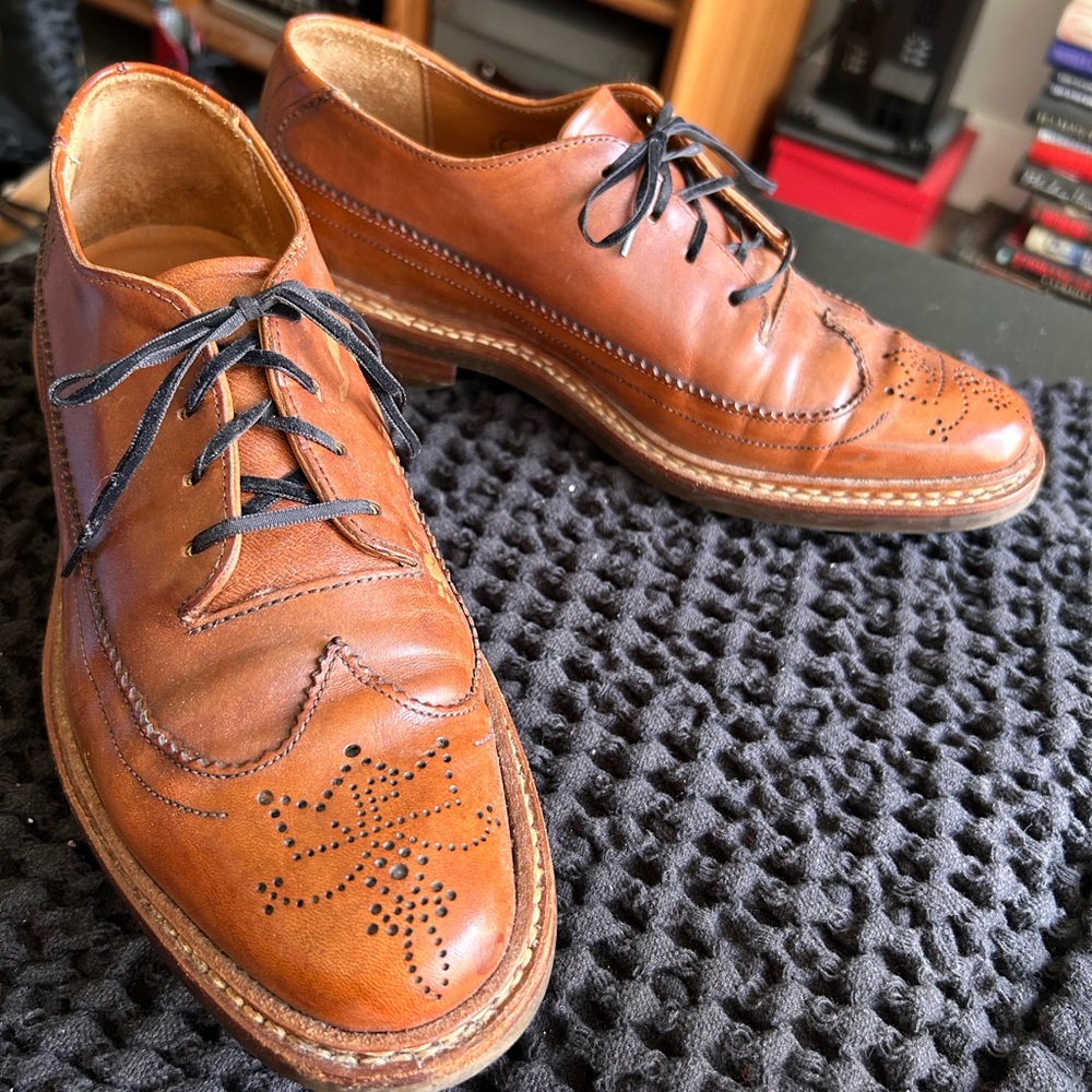 John Fluevog brown Linda Oxfords W8